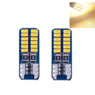 หลอดไฟ Led 12V 24V T10 W5W 194 168 501 24SMD 3014 สีแดงสําหรับป ้ ายทะเบียนรถยนต ์ และรถบรรทุก 7 สี