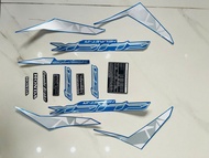 Đủ bộ tem decal 3 lớp dán xe máy Honda click thái 125  click 125i màu xanh dương kèm thông số zin th