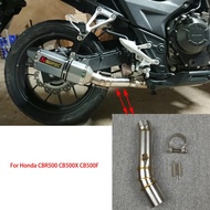 CBR500 CBR400 Motorcycle Exhaust Contact Middle Mid Pipe Connector for HONDA CBR500 CBR 500 CBR500R 