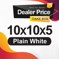 100pcs/bundle white cake box 10x10x5 inch ( Wholesales only )