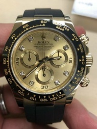 【已交流】勞力士 116518 迪通拿 ROLEX 116518G Daytona 八鑽 原鑲 金面 116518LN