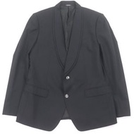 全新未使用 DOLCE & GABBANA 100% 羊毛單排扣修身西裝外套，黑色，尺寸 52，義大利製造，正品，男士