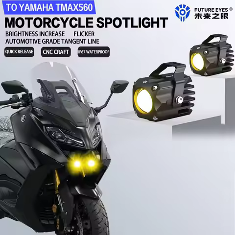 Future Eyes F150S For YAMAHA TMAX 560 Auxiliary Light Mini Motorcycle LED Spotlight Hidden Night Saf