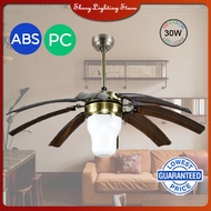 【Shrry Lighting】DC Motor Ceiling Fan With Light 56 inchs Ceiling Fan Electric Fan LED Lighting