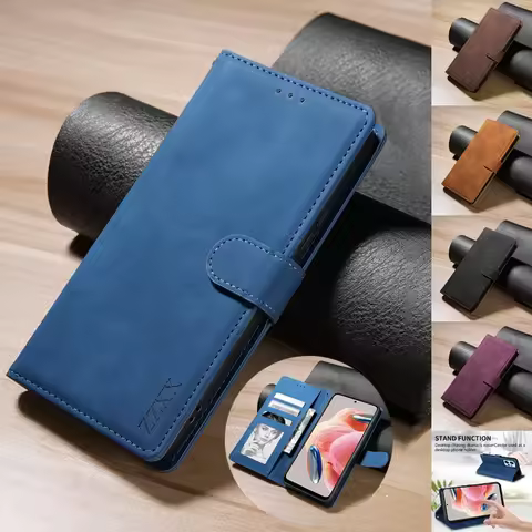 Wallet Magnetic Flip With Photo Frame Leather Case For Xiaomi 14T 13T 11T Poco X6 Pro M6 X5 X3 F3 Re