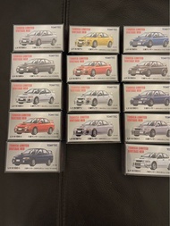 絕版Tomytec Tomica Limited Vintage Neo 1/64 Mitsubishi Lancer Evolution IV, V & VI Full set LV-N186abc