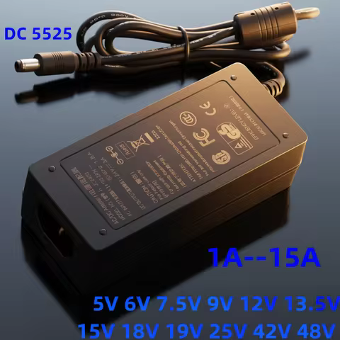 DC 5V 6V 7.5v 9V 12V 13.5V 15V 18V 19V 25V 31V 42V 48V 2A 2.5A 3a 3.5A 4A 5A 6A 6.32a 7 8A 9A 10A 12