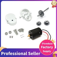 Metal Transmission Gearbox with 370 Motor & Steel Gear for WPL D12 D42 1/10 RC Car Upgrade Parts Acc
