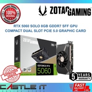 ZOTAC GeForce RTX 5060 SOLO 8GB GDDR7 SFF GPU Compact Dual Slot PCIe 5.0 Graphic Card ZT-B50600G-10L