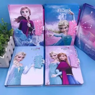 Diary Notebook Series Sanrio & Frozen Elsa Ana Buku Catatan Harian Dengan PIN Password dan Free 1pcs