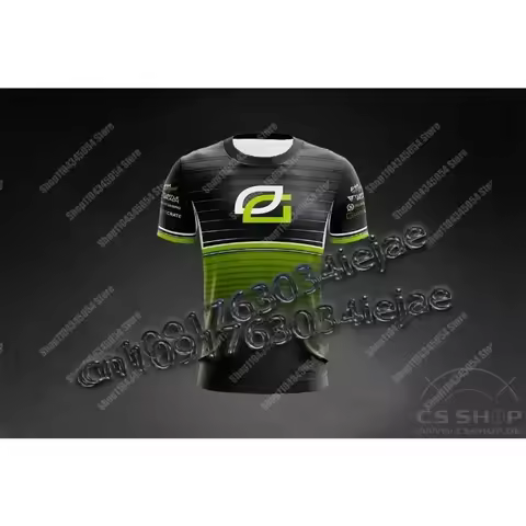OpTic GAMING Jersey Texas Black 2025 Team Uniform Custom Men Summer Short Sleeve T-shirt For Male Es