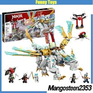 71786 Zane's Ice Dragon Creature Building Blocks Ninja vs Skeleton Toys Gifts for Boys  W5SX mangost