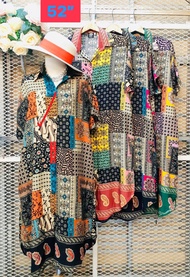 #เดรสคอปกผ้าสปัน : Dress Spun Fabric . อก : Chest 32” - 52”สะโพก : Hip Fee. มี เชือกผูกเอว : Waist t