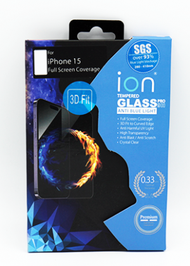 ion - iPhone 15 3D 全覆蓋高效抗藍光鋼化玻璃保護貼