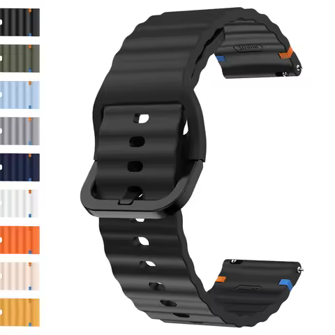 1pcs Silicone Strap for Fossil GEN 6 5 5e 44mm/GEN 5 LTE 45mm Watch Band 22mm for Fossil Gen 5 Julia