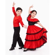BAJUANAKUNIK SPANISH DRESS COSTUME/ SPANISH COUNTRY COSTUME/ UN COSTUME/ DAY CARNIVAL COSTUME/ CHILD