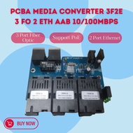 PCBA 3F2E 3FO 2ETH MEDIA CONVERTER 10 100