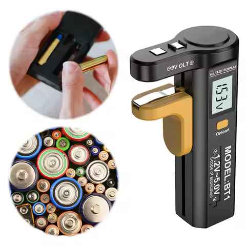 LCD Digital Battery Tester Battery Capacity Check Detector Volt Measure Measurements Tester AA/AAA/C