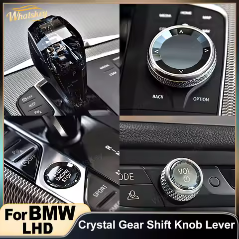 Car Crystal Gear Shift Knob Handle Lever For BMW X5 G05 G20 G22 G14 G15 X6 G06 X7 G07 G29 X3 G01 iX3