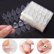 Top 24pcs Clear Double Side Adhesive Glue Sticker Sticky Tape Transparent Nail Glue For Fake False N