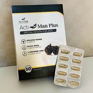 10粒裝 男士雄風寶Acti Man Plus 煉鋼精力非偉哥 | 純天然加鋅配方 精胺酸 黑碼卡 男士保健 男士性能力 壯陽（見客人評價截圖）不議價
