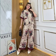 Set cp/ One set Andini rayon fabric BUSUI FRIENDLY culottes pants