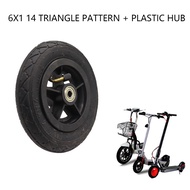 Inflatable wheel 6X1 1/4 plastic wheel for electric scooter wheel accessories