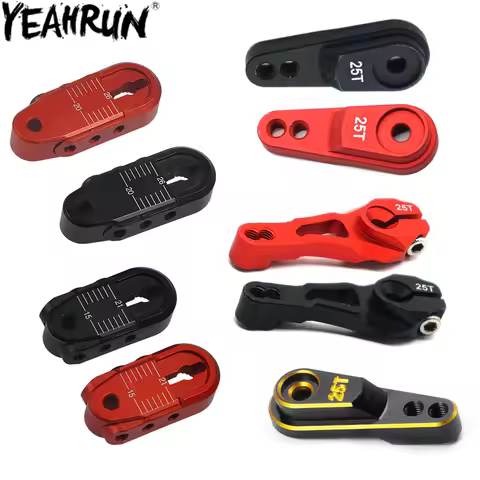 YEAHRUN 25T Steering Servo Arm Horn for 1/10 TRX4 TRX-4 TRX6 RC Crawler Car Servo Upgrade Parts