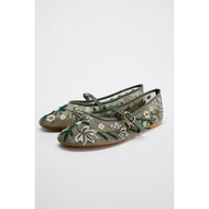 ZA's 24 Floral Embroidered Mesh Ballerinas 2508410