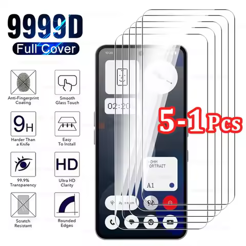 5-1Pcs Screen Protector For Nothing Phone (3a) Pro 5G Full Cover Tempered Glass For Nothing Phone 3 