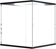 Acrylic Display Cabinet with Sliding Door USB LED Ring Light and Mirror - for Lego 76437 Harry Potte