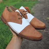 (Authentic/Secondhand) 9Us 27cm Clarks Vintage Saddle Shoes Brogue Oxford Pre-owned Authentic
