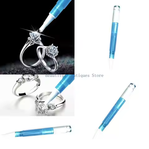 U4LF Diamonds Cleaner Pen Portable Cleaning Stick for Sparkling Jewelry and Gemstones Wedding Engage
