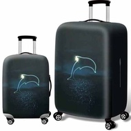 luggage cover protector luggage cover Luggage accessories, luggage cover, suitcase, trolley suitcase, protective cover, dust cover, elastic 24 inches, thickened and wear-resistant