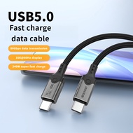 240W Fast Charging Cable USB5 Type C Cord 80Gbps Data Transfer 16K60Hz for Thunderbolt 5 iPhone 15 P