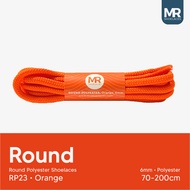 Original MR Shoelaces RP23 Orange (Orange) Round Shoelaces Round Big 6mm Shoelaces 90cm 100cm 120cm 
