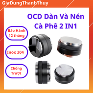 Tamper OCD 2 đầu dàn đều kết hợp nén cà phê Espresso cao cấp chất liệu Inox 304Kích Thước 51-53-58mm