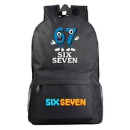 67 Six Seven Italian Brainrot Steal a Brainrot large capacity cartoon backpack outdoor travel bag mu