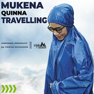 Waterproof travel mukena, best parachute mukena, adult travel mukena