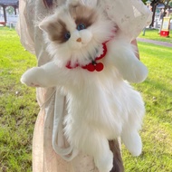 Chongker simulation cat backpack cute plush gift return rate 100%