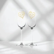 結婚禮物|訂製雕刻香檳對杯 客製化禮物慶祝新婚送新人