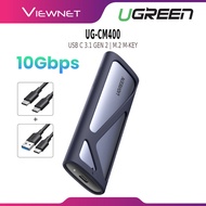 UGREEN USB-C FEMALE TO M.2 NVME (10GBPS) / M.2 SATA NGFF (5GBPS) / M.2 SATA/NVME (10GBPS) SSD ENCLOS