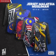 DJ Sport Muslimah Active Wear Malaysia Jersey - Size M-4XL