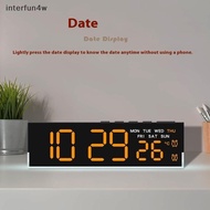 interfun4w USB Powered Digital Alarm Clock With White Mood Light TEMP Week 2 Alarm DST Table Clock 3