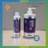 [ELABORE] Anti-Yellow Shampoo 2 Types 300/1000ml, Ideal For highlighted, Platinum Blonde, Grey or Si