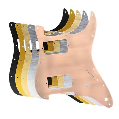 1pcs Metal Guitar Pickguard 11 Holes HH Pickguard Scratch Plate Compatible For ST SQ Style Guitar 6 