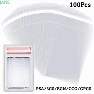 JANRY 100 Sheets PSA BGS Slab Sleeve, Waterproof Strong PSA BGS Card Brick Film, High Quality Durabl