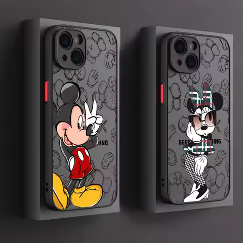 Mickey Disney Mouse Phone Case For iPhone 17 16 15 Pro Max Case 14 13 12 11 Pro Max 16e 17e Air XS X