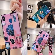 Case Samsung Galaxy Note 10 Plus Note 10+ Note 9 Note 8 S7 Edge A70 A50 Wristband Lanyard Blue Light Camera Case Cover