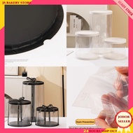 【JS Bakery Store】6/8/10 Inch Round Cake Box Transparent White Black 6/8/10寸透明圆形蛋糕盒白色黑色